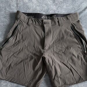 Eddie Bauer Men's Taupe Athletic Shorts